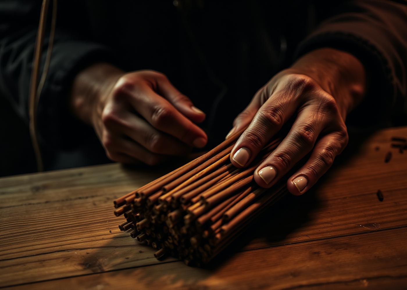 Người thợ làm nhang trầm